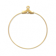 Stainless Steel - Rostfrei Stahl Schmuckzubehör Ohrringe Creolen Hänger Gold