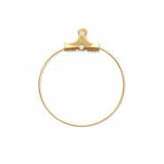 Stainless Steel - Rostfrei Stahl Schmuckzubehör Ohrringe Creolen Hänger Gold