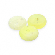 Naturstein Perlen Seraphinit Rondell Yellow