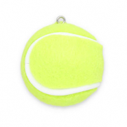 Statement-Anhänger Tennisball Lime green-white