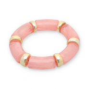 Resin-Armb&auml;nder Gold-pink