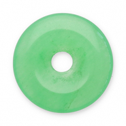 Naturstein Anhänger Achat Donut 16mm Green