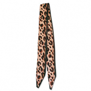 Bandana Schal mit Leopard-Print Light brown-brown-black