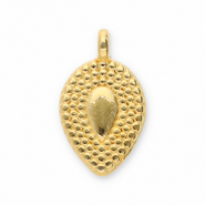 Metall Anhänger DQ Tropfenform Gold (Nickelfrei)