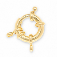 Eco-brass&reg; Metall Zubeh&ouml;r DQ Rettungsring Verschluss Gold (Nickelfrei)