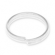 Metall Zubehör DQ Spaltring Antik silber (Nickelfrei)