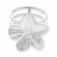 Schalringe aus Stainless Steel - Rostfreiem Stahl Blume Silver