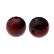 Resin Perlen 12mm Aubergine red