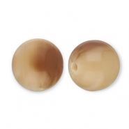Resin Perlen 14mm Camel-light brown