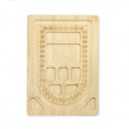 Schmuck Reihbrett Holz Natural (nat&uuml;rliche Farbe Holz)