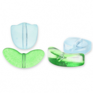 Glasperlen Tulpe Light blue-green