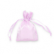 Schmuckbeutel Satin mit Strass Lilac-silver