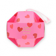 BY31&reg; Schmuck-(Geschenk)-Box Ball "A gift as lovely as you" Pink-red-gold-light pink