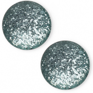 20 mm classic Cabochon Polaris Elements Paipo Petrol green