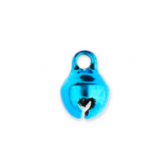 Metall Anhänger Glöckchen 6mm Blue