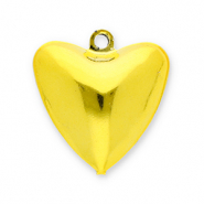 Metall Anh&auml;nger Gl&ouml;ckchen Herz Gold
