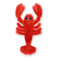 Statement hangers mit Strass Krebs Orange-black-coral red