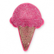 Statement hangers mit Strass Ice Lolly Dark pink-brown
