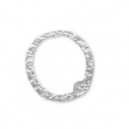 Stainless Steel - Rostfrei Stahl Schmuckzubehör Zwischenstück Rund Silver