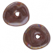 DQ Griechische Keramik Perlen Donut Victorian purple