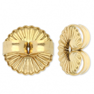 Stainless Steel - Rostfrei Stahl Schmuckzubehör Ohrring Verschluss Gold