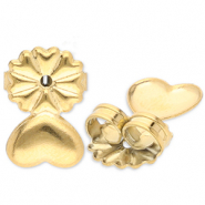 Stainless Steel - Rostfrei Stahl Schmuckzubehör Ohrring Verschluss Gold