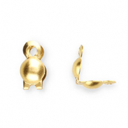 Stainless Steel - Rostfrei Stahl Schmuckzubehör Kalotten 2.4 mm Gold