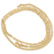 Stainless Steel - Rostfrei Stahl Schmuckzubeh&ouml;r Bindering Gold