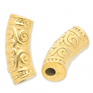 Stainless Steel - Rostfrei Stahl Perlen Tube Gold