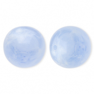 20 mm Acrylperlen Rund Blue-marble