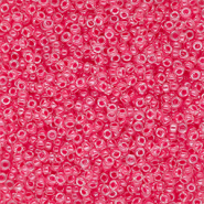 Miyuki Rocailles 15/0 Carnation Pink Lined Crystal 15-0208