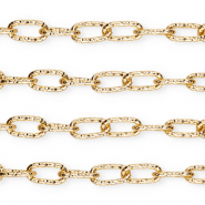 Aluminium Schmuckzubeh&ouml;r Gliederkette Ankerkette Gold