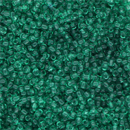 Glasperlen&nbsp;Rocailles&nbsp;8/0&nbsp;(3&nbsp;mm) Transparent green