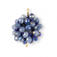 Top Facett Anh&auml;nger Zwischenst&uuml;ck 16mm Seaport blue