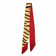 Bandana Schal mit Zebra-Print Camel-dark brown-rust red