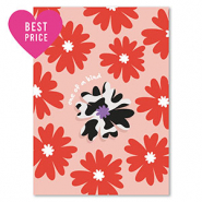 BY31&reg; Schmuck Karten "One of a kind" Red-orange-black-white