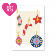 Schmuck Karten Weihnachtsschmuck White-red-blue