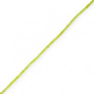 Naturstein Perlen 4mm Facett geschliffen Lime green