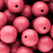 18 mm DQ Acrylperlen shiny Pink lemonade 16-1735 TCX