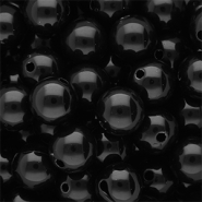 12 mm DQ Acrylperlen shiny Black