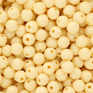 8 mm DQ Acrylperlen shiny Pastel yellow 11-0616 TPG