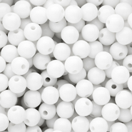 8 mm DQ Acrylperlen shiny Snow white 11-0602 TCX