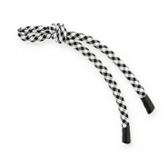 Schl&uuml;sselanh&auml;nger Paracord Black-white