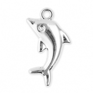 Metall Anhänger Delfin Silver