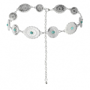 Hüftketten Bohemian Silver-turquoise