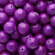 Perlen Keramik 16&nbsp;mm Aubergine purple