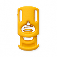 Farbiges Zubehör Kordelstopper Rechteck Tropical orange