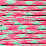 Trendy Paracord 6.5 mm Hot pink-mint green