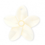 Muschel Anh&auml;nger Specials Blume White