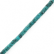 Naturstein Perlen Disc 4mm Marble reef green